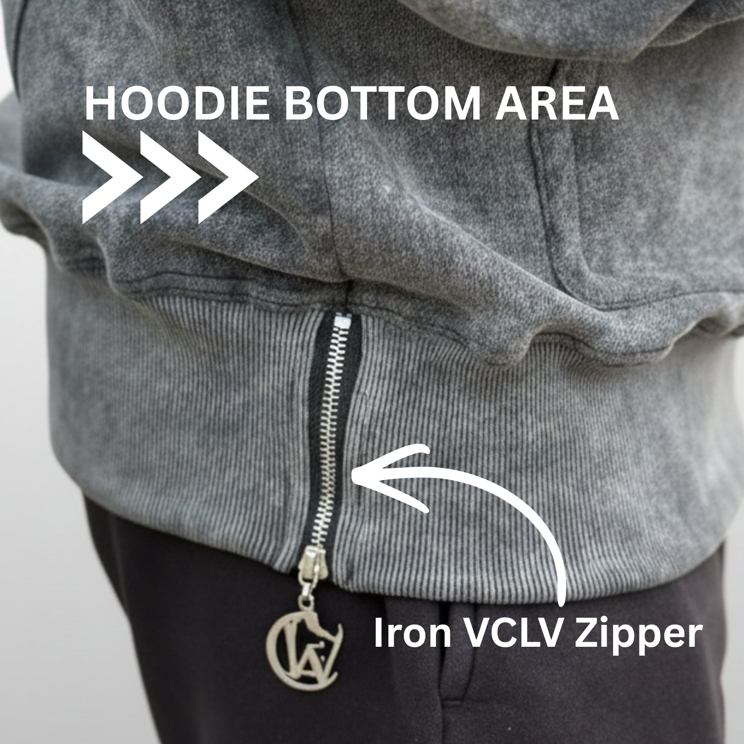 VCLV Concrete Texture Hoodie - UNISEX